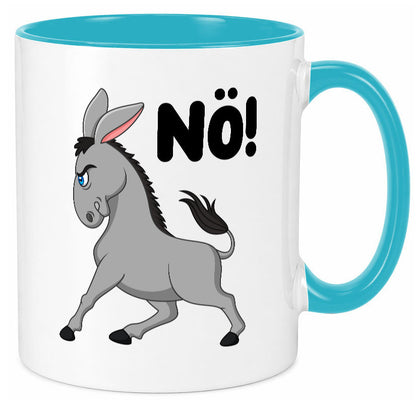 Nö | Sturer Esel hab kein bock lustig Humor Geschenkidee Geschenk Tasse