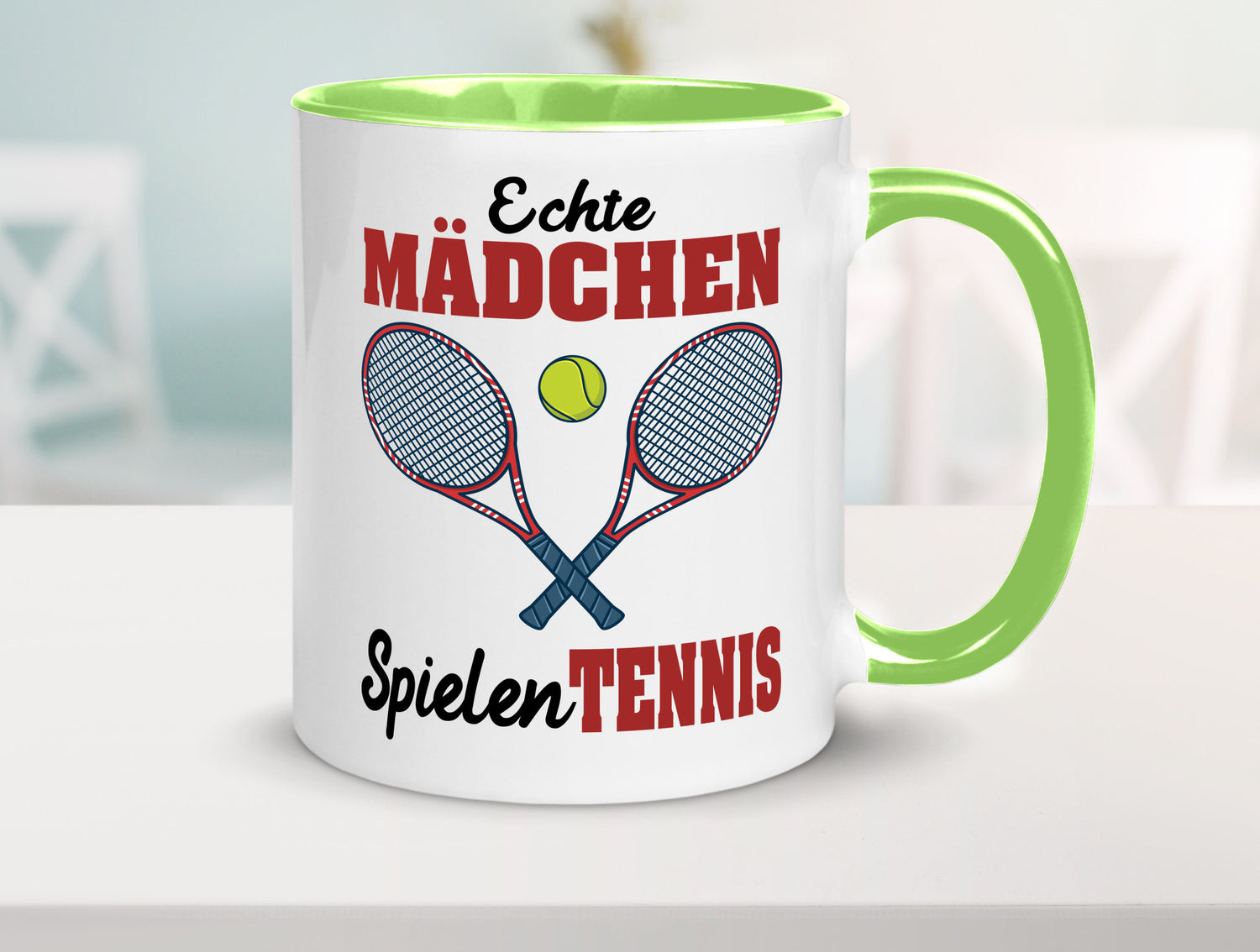 Echte Mädchen Spielen Tennis | Sport Geschenkidee Humor Tasse