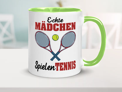 Echte Mädchen Spielen Tennis | Sport Geschenkidee Humor Tasse