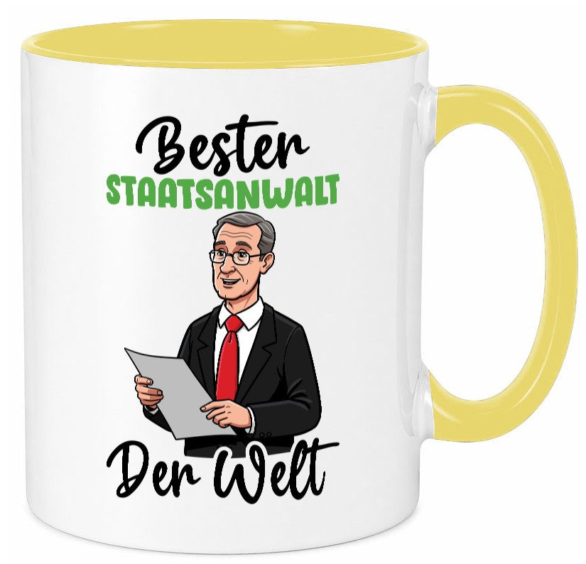 Bester Staatsanwalt | Anwalt Jurist v2 Geschenkidee Humor Tasse
