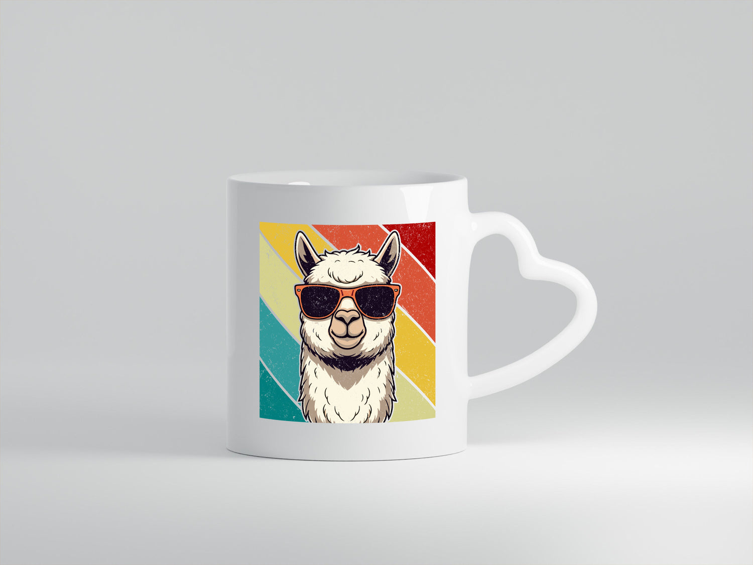 Lama | Retro Alpaka mit Sonnenbrille Geschenk Humor Geschenkidee lustiger