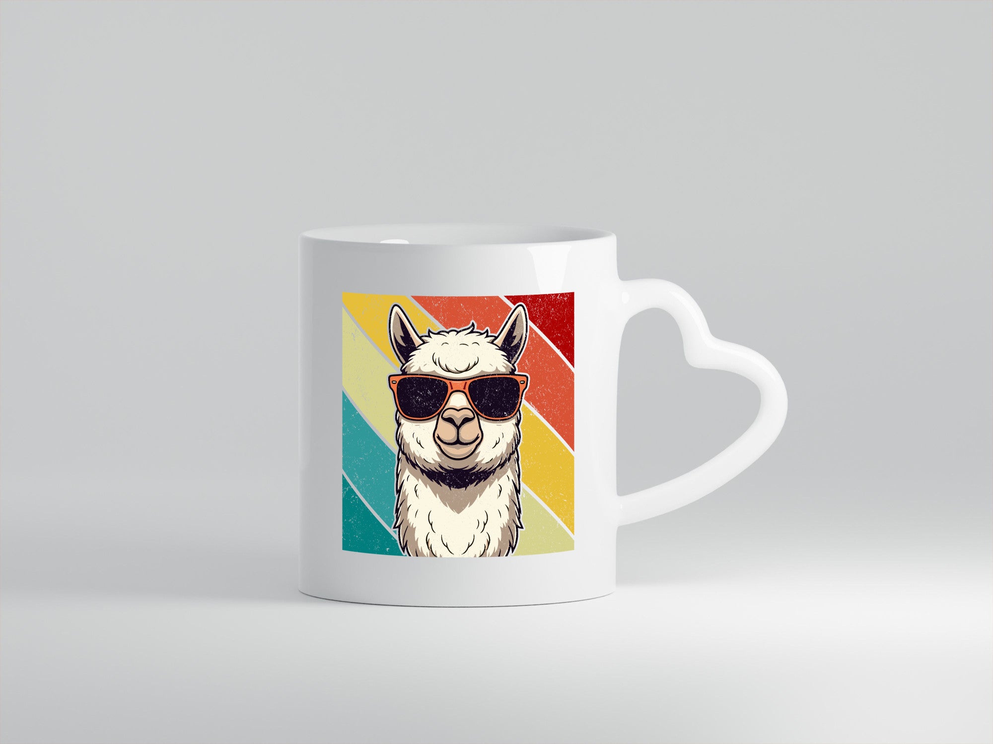 Lama | Retro Alpaka mit Sonnenbrille Geschenk Humor Geschenkidee lustiger