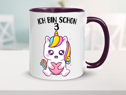 3. Geburtstag | Ich bin schon 3 Jahre Einhorn Mädchen lustig Geschenkidee