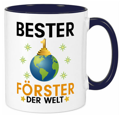 Welt Bester Förster | Forst Arbeit Geschenk Kollegen Büro lustiger Spruch Tasse