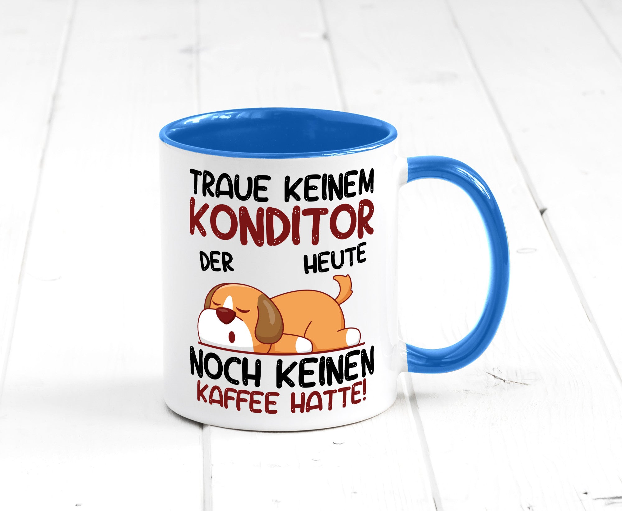 Traue keinem Konditor | Konditorei Humor Geschenkidee Tasse