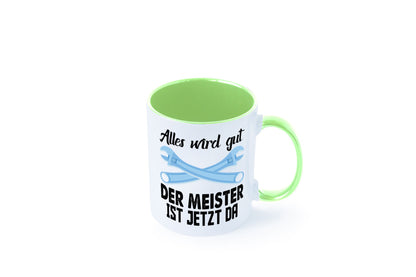 Alles wird gut der meister ist jetzt da | Klempner Humor Geschenkidee Tasse