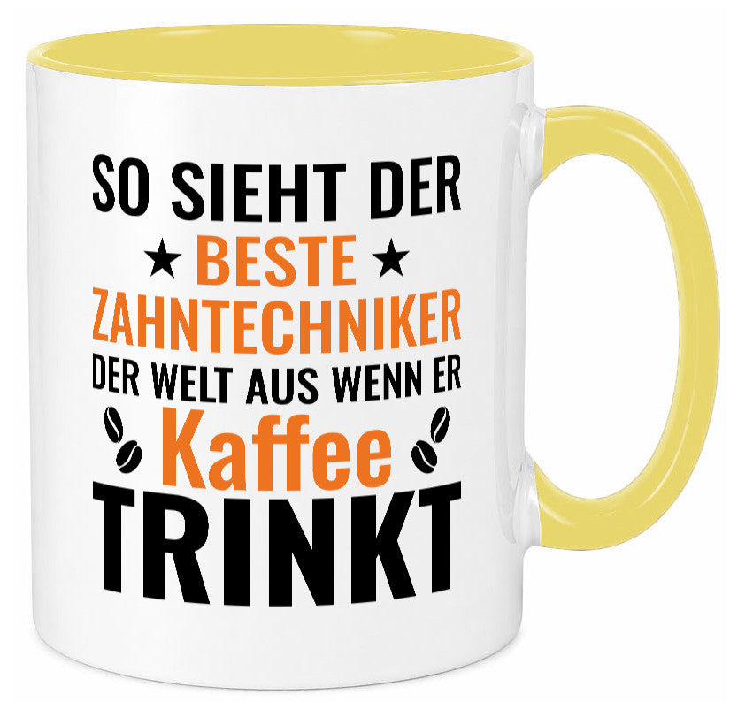 Kaffee trinkt: Zahntechniker | Zahnmedizin Geschenk Humor Geschenkidee lustiger