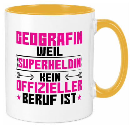 Superheldin Geografin | Geografie Geschenkidee Humor Tasse