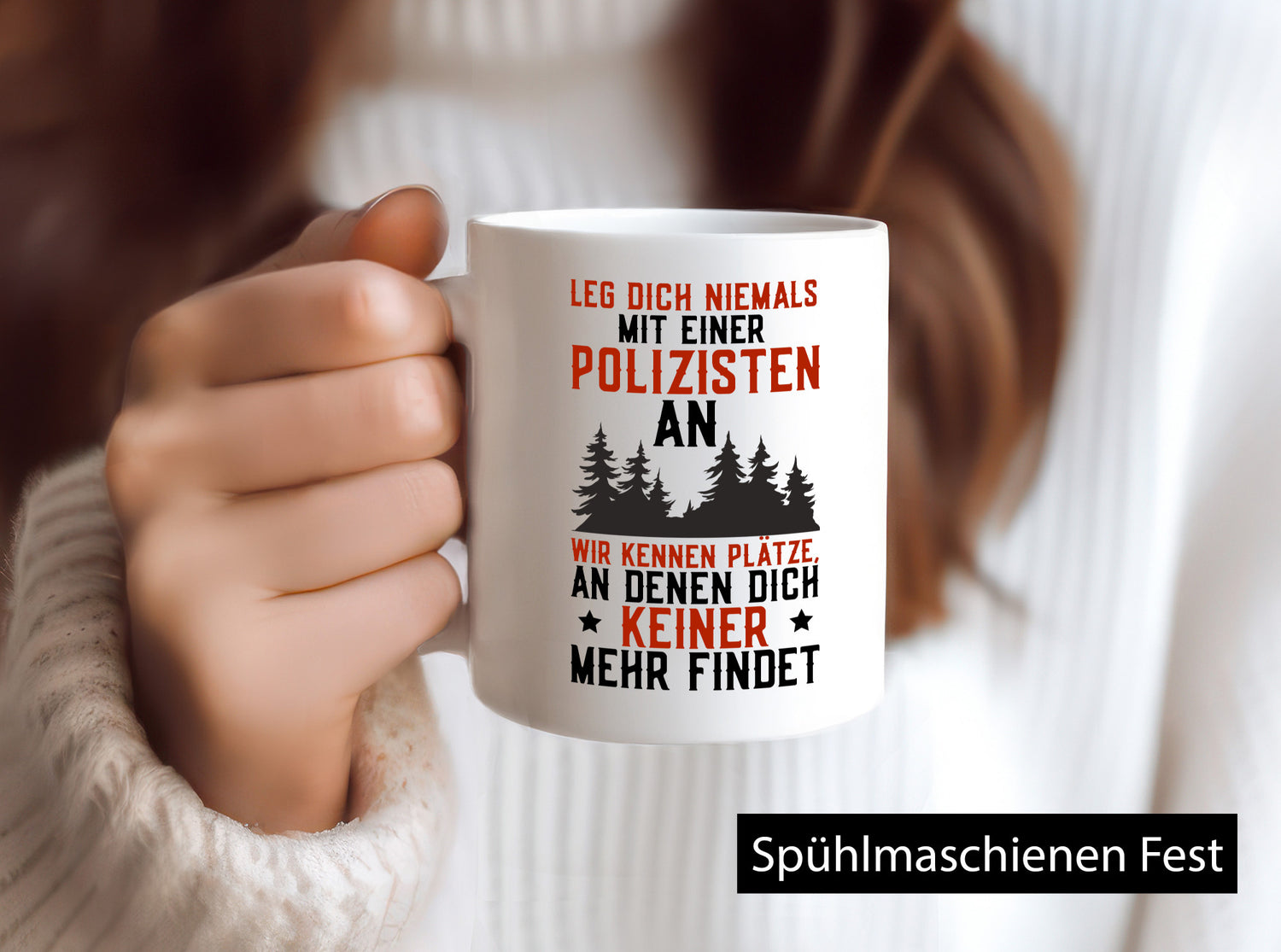 Nicht mir Polizist anlegen | Polizei Wald Revier Job lustiger Spruch Geschenk