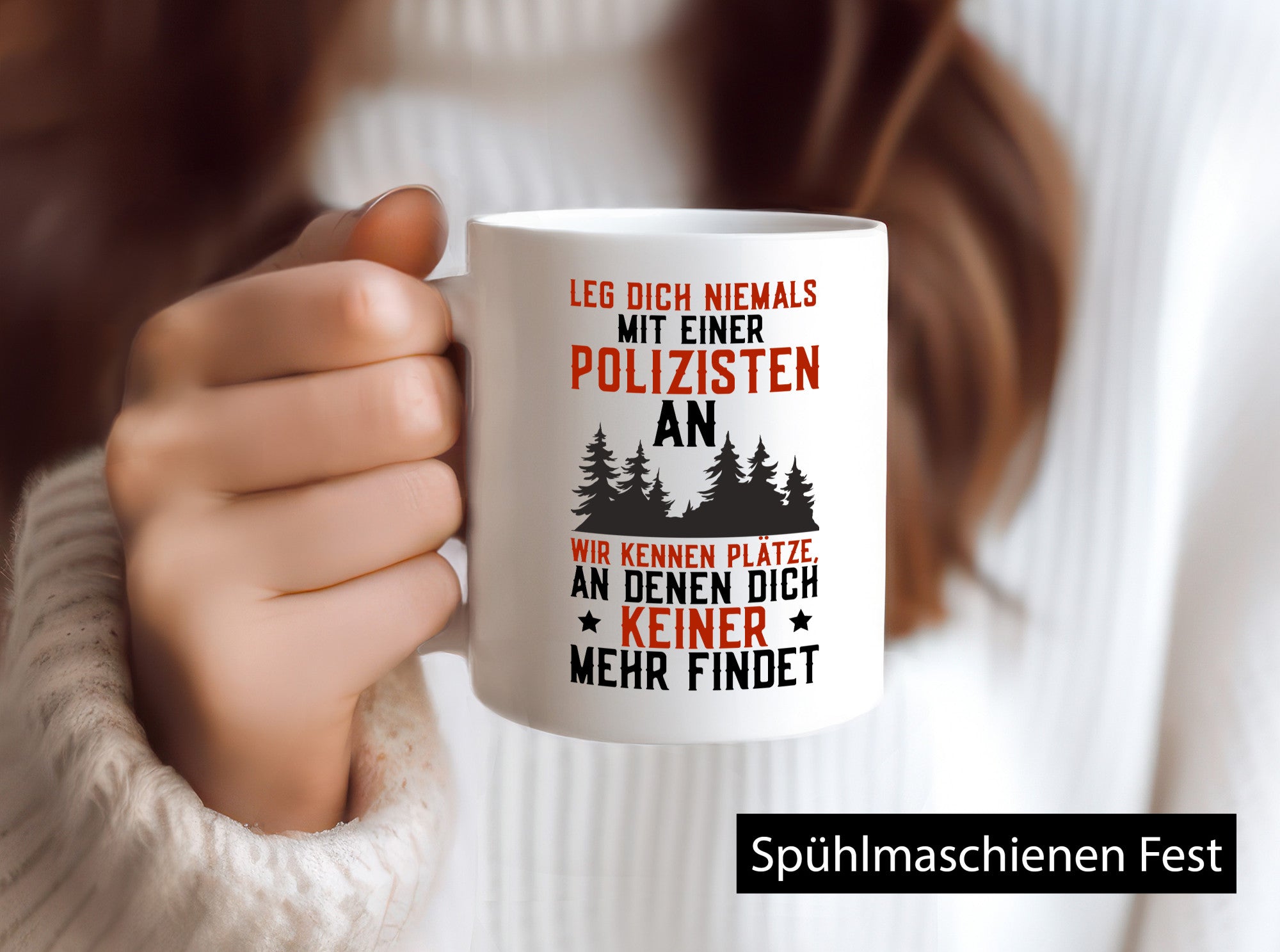 Nicht mir Polizist anlegen | Polizei Wald Revier Job lustiger Spruch Geschenk