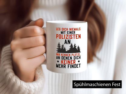 Nicht mir Polizist anlegen | Polizei Wald Revier Job lustiger Spruch Geschenk