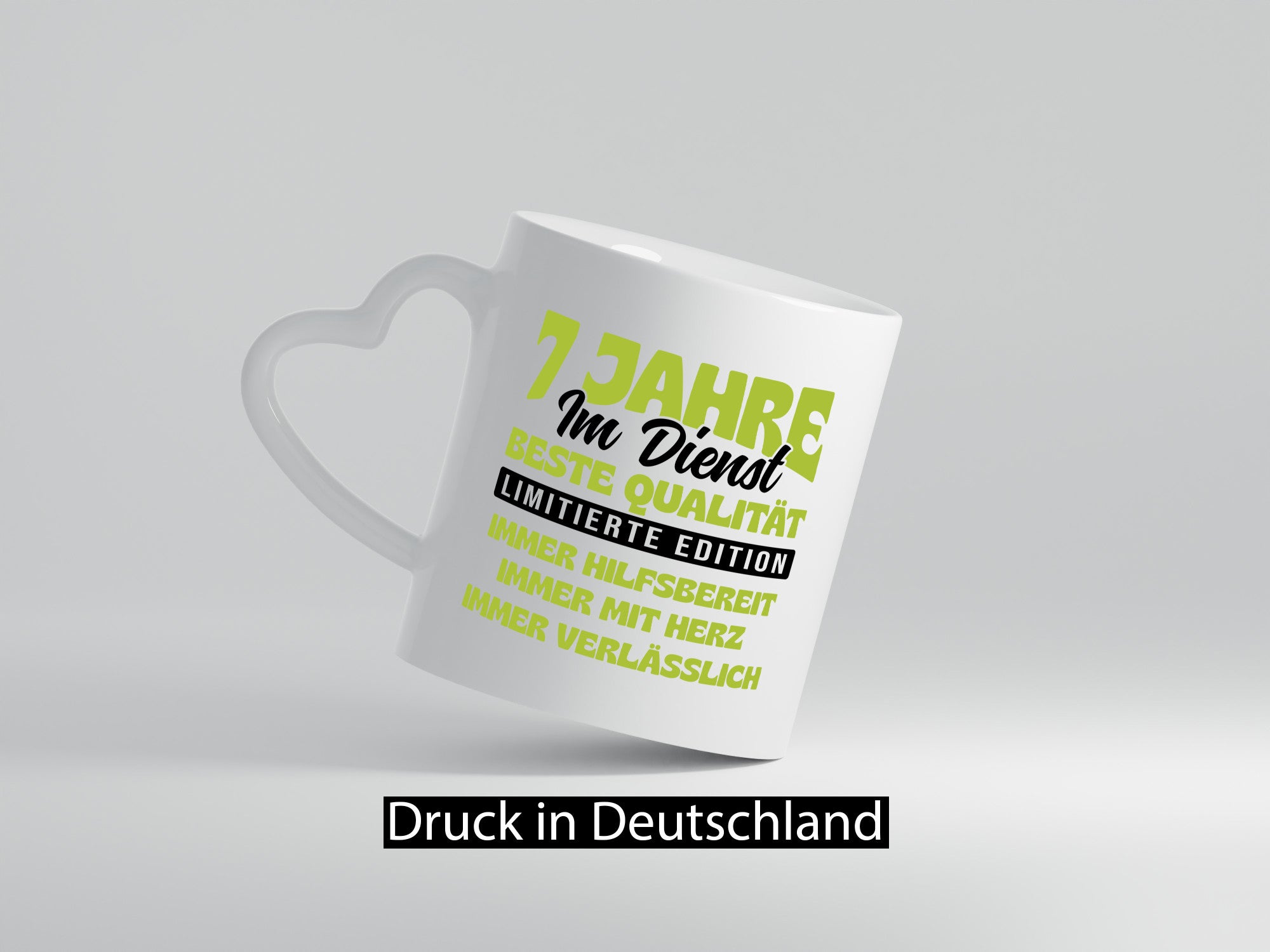 7 Jahre im Dienst | Jubiläum Arbeit v4 lustiger Spruch Geschenk Kollegen Büro