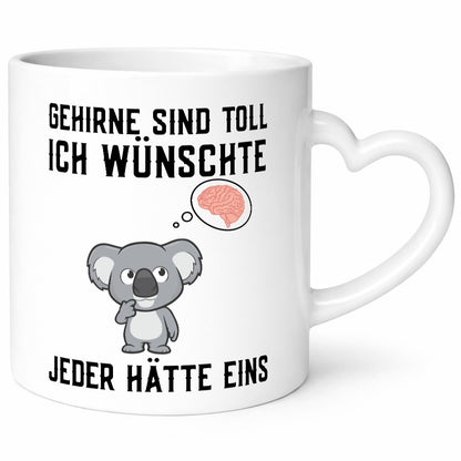 Gehirne sind toll | Dummheit Koala Comic witziger Spruch Geschenkidee Humor