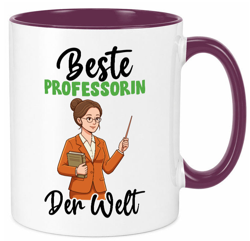 Beste Professorin | Uni Universität v2 Humor Geschenkidee Tasse