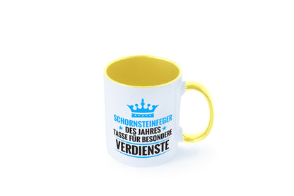 Besonderer Verdienst: Schornsteinfeger | Kaminkehrer Geschenkidee Humor Tasse