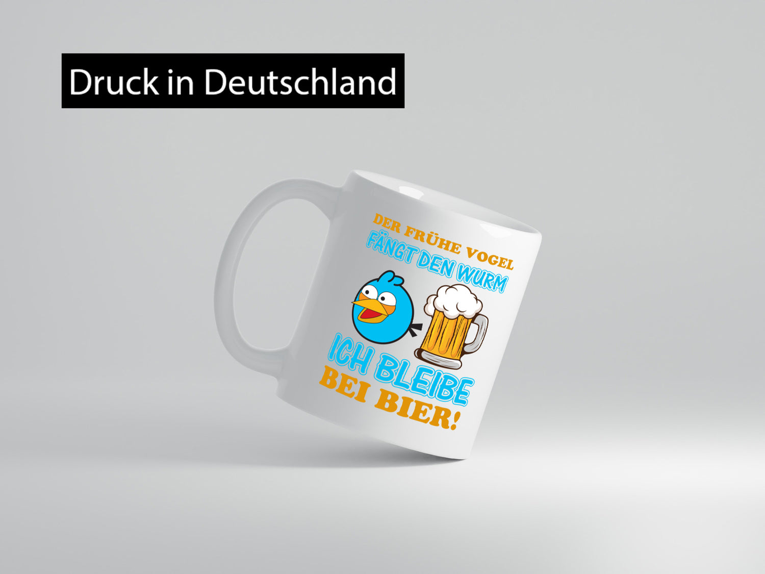 Der frühe Vogel | Biertrinker Tasse Männer Humor lustiger Spruch Geschenk