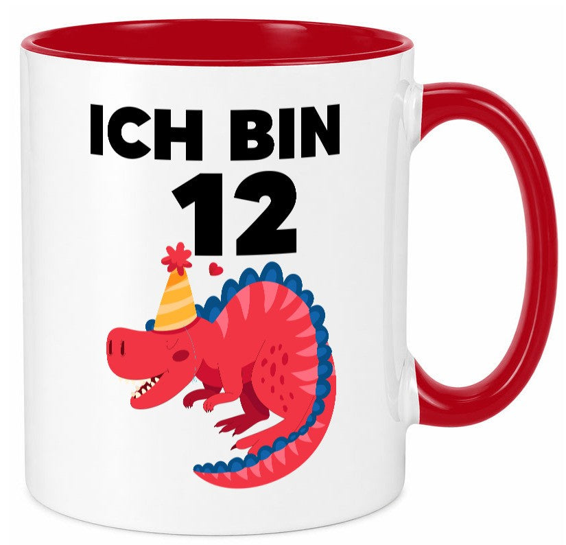 12. Geburtstag | Dino Dinosaurier 12 Jahre Geschenkidee Humor Tasse