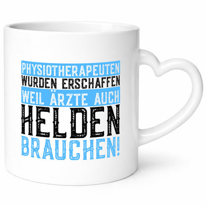 Physiotherapeut | Helden Therapeutin lustiger Spruch Humor Geschenkidee Tasse