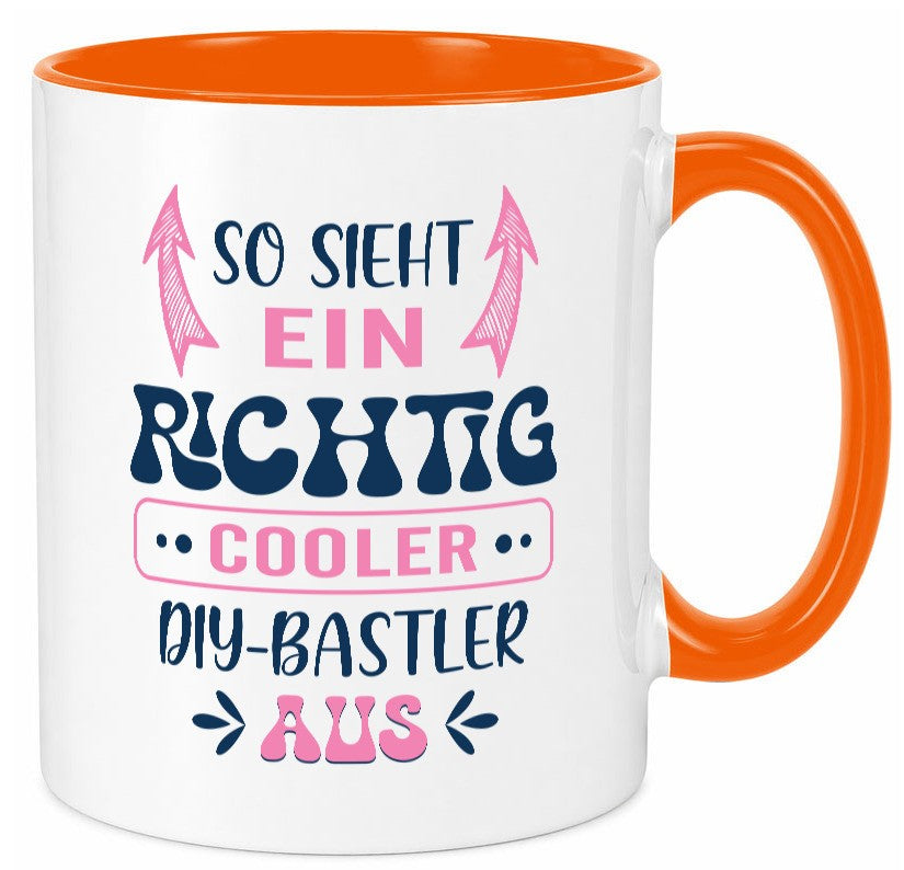 Richtig Cooler DIY Bastler | Basteln Handmade Humor Geschenkidee Tasse