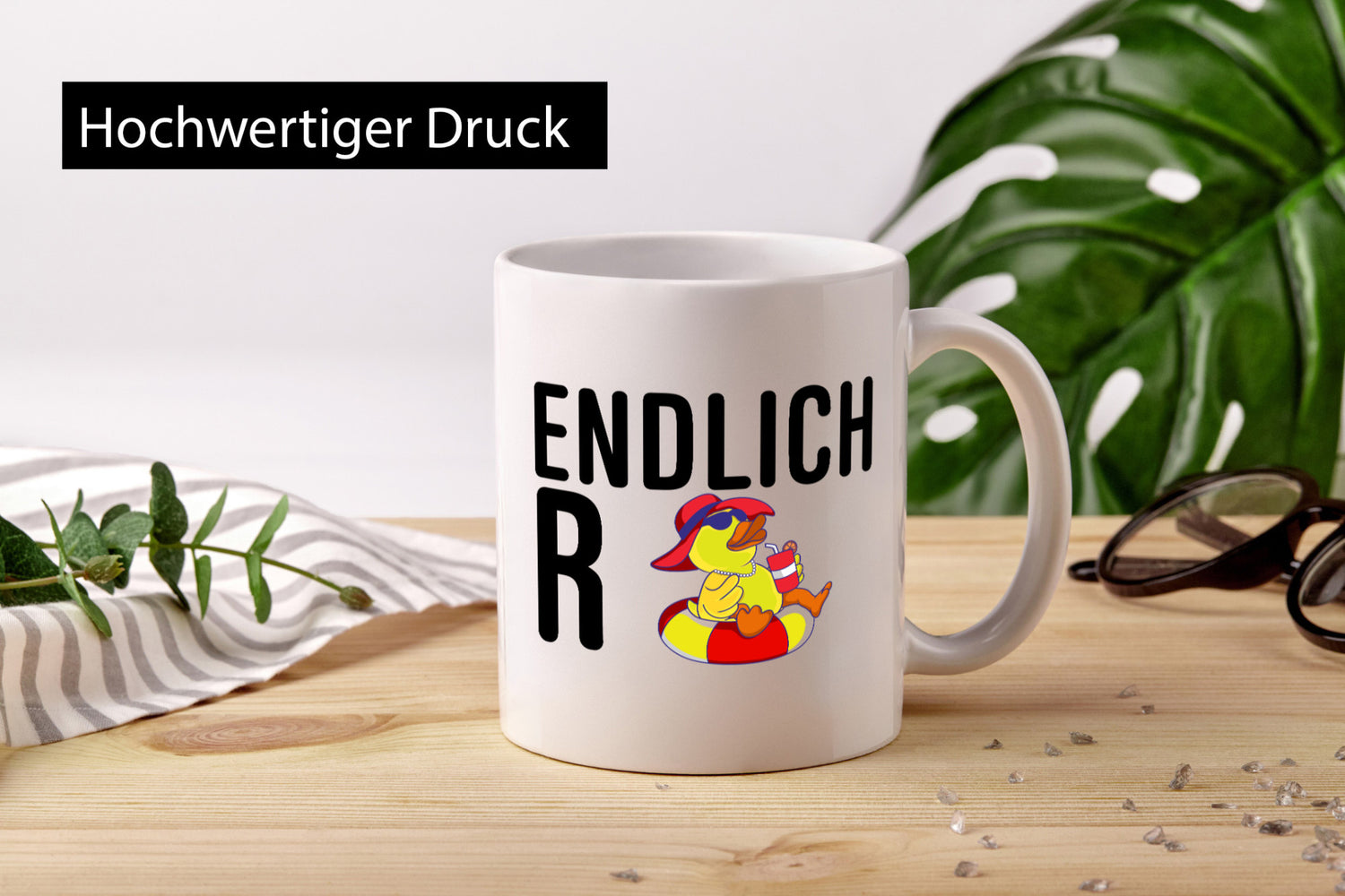 Endlich Rente | Rentner Ehepartner Ente lustiger Spruch Geschenk Ruhestand