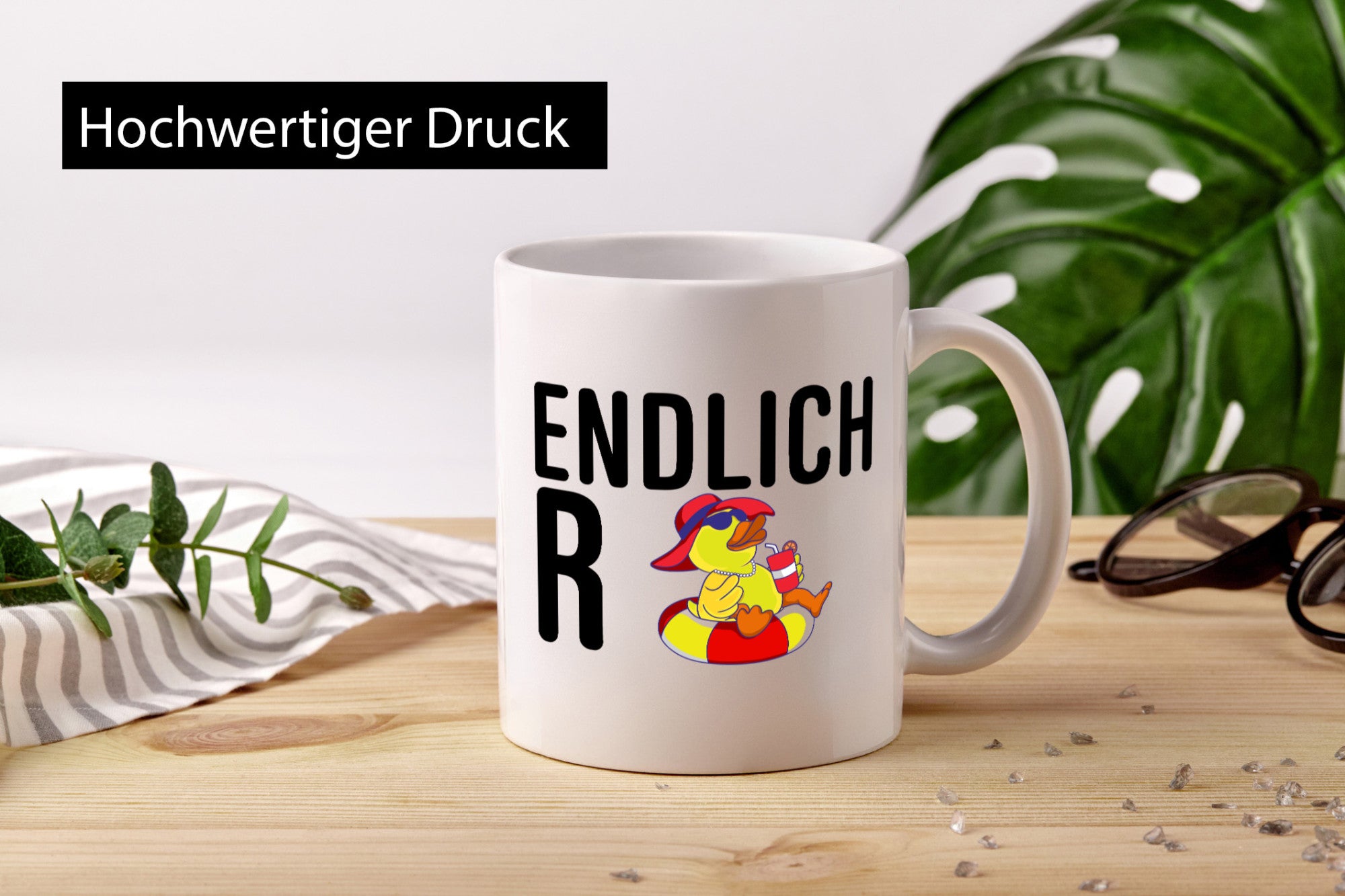 Endlich Rente | Rentner Ehepartner Ente lustiger Spruch Geschenk Ruhestand