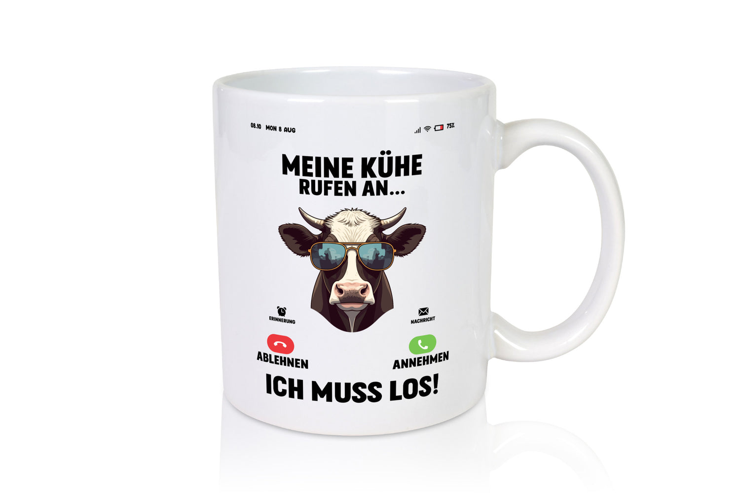 Meine kühe rufen an | Landwirt Bauer v2 lustig Humor Geschenkidee Geschenk Tasse