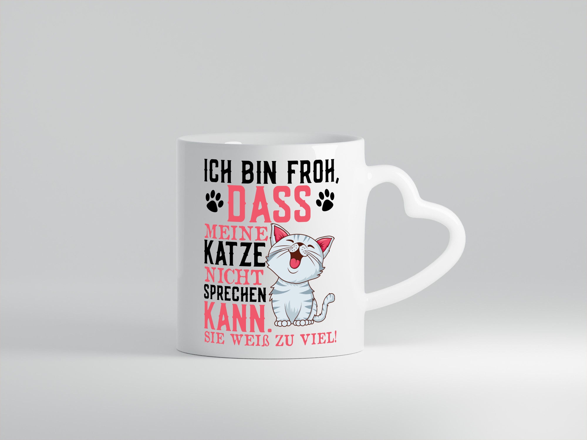 Lustiger Katzenspruch | Tierliebhaber Katzenfan Comic Spruch Geschenk Humor