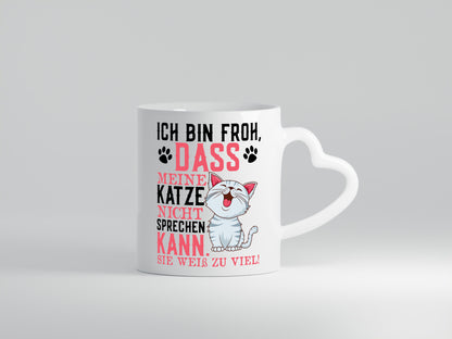 Lustiger Katzenspruch | Tierliebhaber Katzenfan Comic Spruch Geschenk Humor