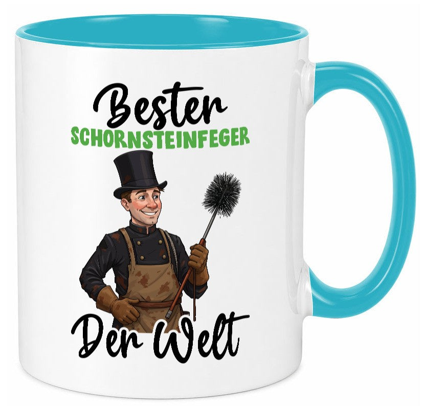 Bester Schornsteinfeger | Kaminkehrer lustig Humor Geschenkidee Geschenk Tasse