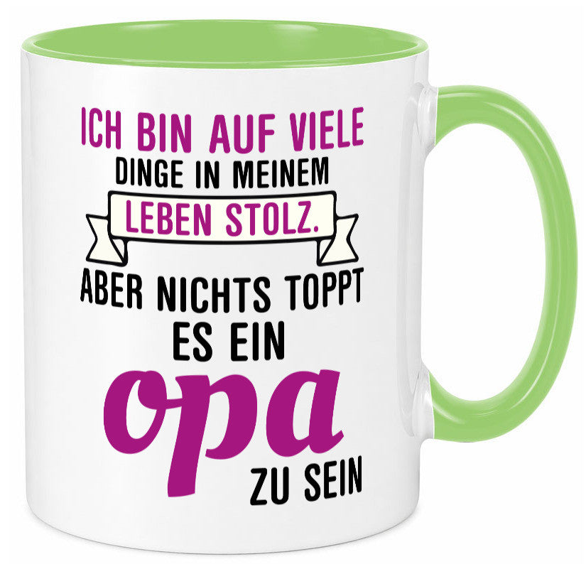 Opa Tasse | Stolzer Großvater Vatertag Enkelkinder Geschenk Familie