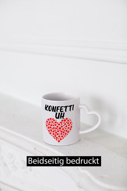 Konfetti im Herzen | buntes Herz Karneval Fasching lustig Humor Geschenkidee
