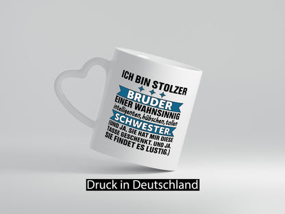 Stolzer Bruder | Humor Geschwisterliebe Schwester Geschenkidee Tasse
