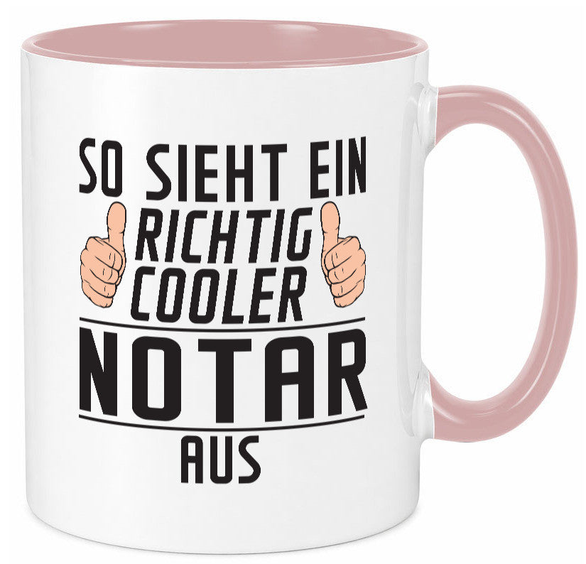 Richtig Cooler Notar | Jurist lustig Humor Geschenkidee Geschenk Tasse