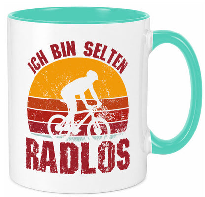 Ich bin Selten Radlos | Radfahrer Mountainbike Humor Geschenkidee Tasse