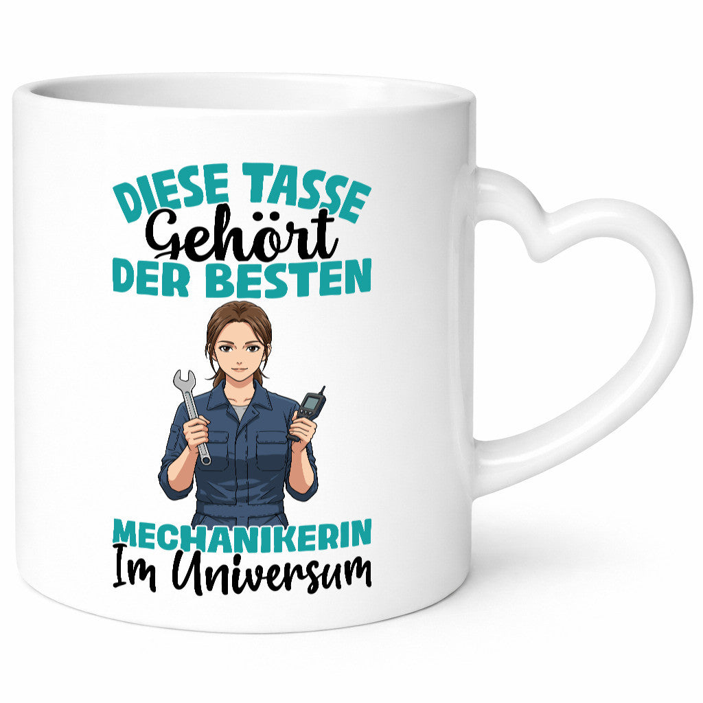 Im Universum: Mechanikerin | KFZ lustiger Spruch Geschenk Humor Geschenkidee