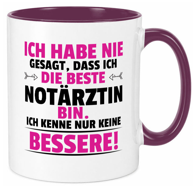 Die Beste Notärztin | Ärztin Humor Geschenkidee Tasse