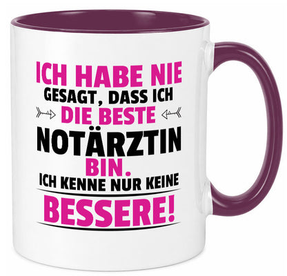 Die Beste Notärztin | Ärztin Humor Geschenkidee Tasse