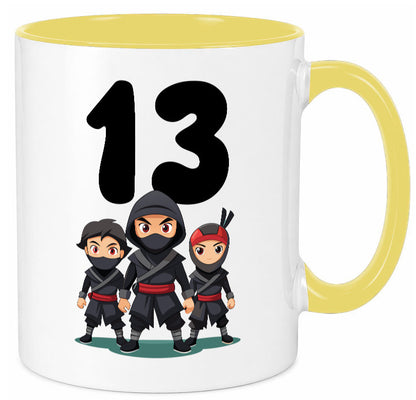 13. Geburtstag | 13 Jahre Ninja Geschenk Geschenkidee lustiger Spruch Tasse