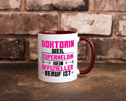 Superheldin Doktorin | Doktorand Doktortitel Geschenkidee Humor Tasse