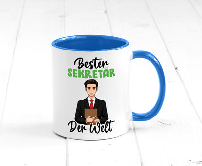Bester Sekretär | Büro v2 lustiger Spruch Geschenk Arbeit Kollegen Tasse