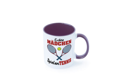 Echte Mädchen Spielen Tennis | Sport Geschenkidee Humor Tasse