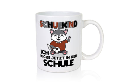 Ich kicke jetzt in der Schule | Fußball Kind lustiger Spruch Geschenk Humor