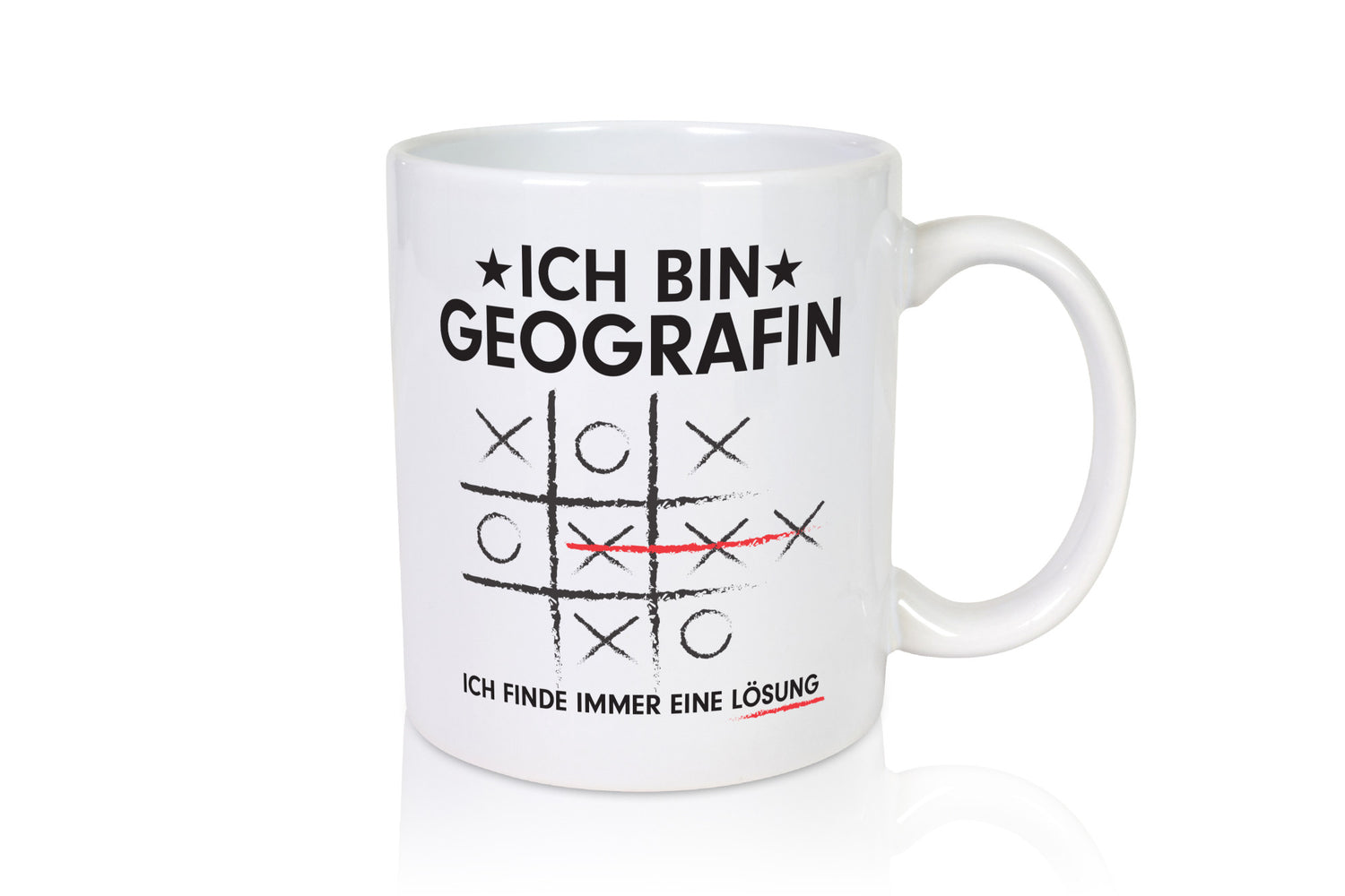 Löse Probleme: Geografin | Geografie Humor Geschenkidee Tasse