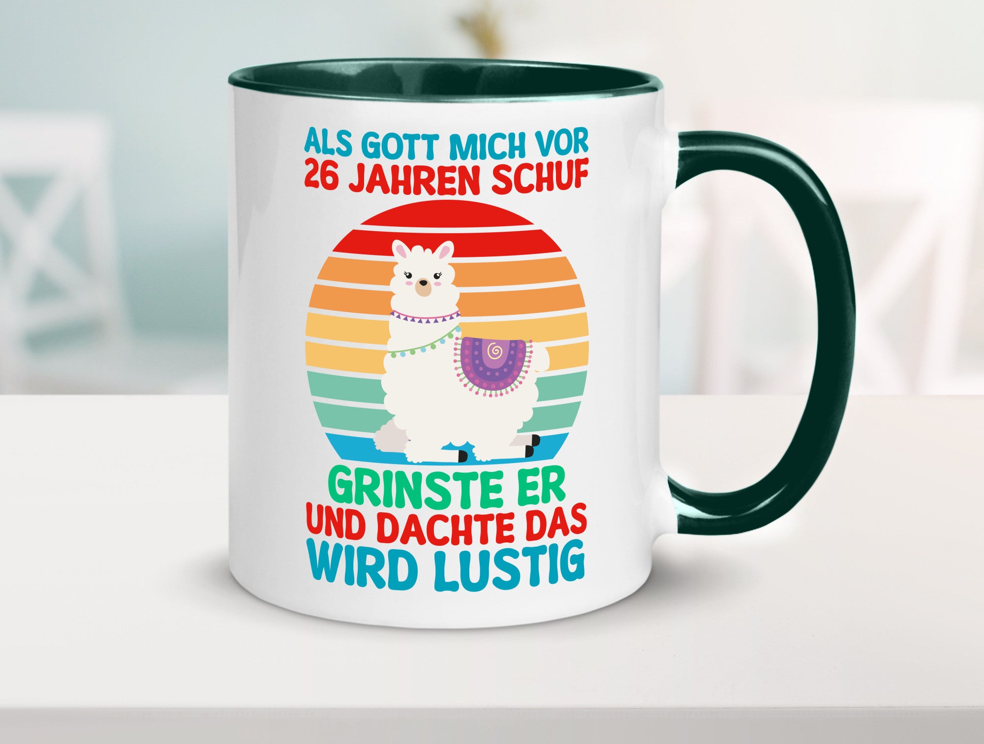 26. Geburtstag | 26 Jahre Gut Schuf mich Lama v2 lustiger Spruch Geschenk