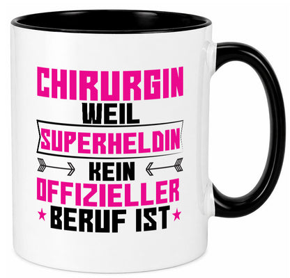 Superheldin Chirurgin | Chirurgie Krankenhaus Geschenkidee Humor Tasse