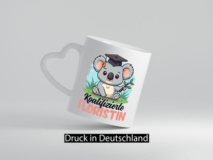 Koalifizierte Floristin | Blumen Verkäuferin Humor Geschenkidee Tasse