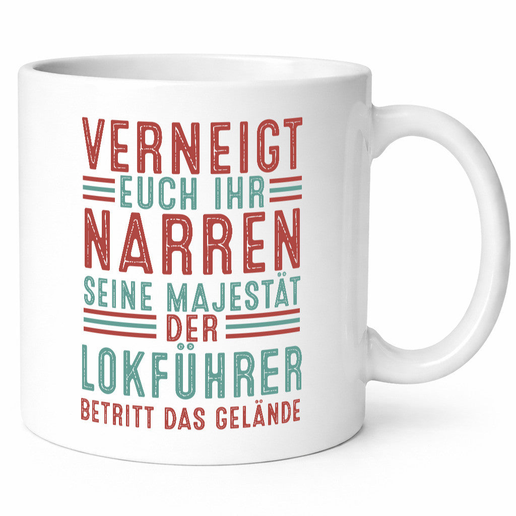 Verneigt euch: Lokführer | Zug Beruf Geschenkidee Arbeit Kollegen Büro Humor