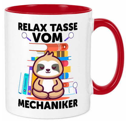 Relax Tasse: Mechaniker | KFZ Werkstatt lustig Humor Geschenkidee Geschenk Tasse