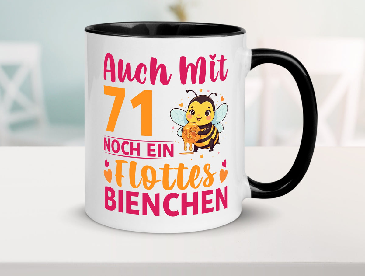 71. Geburtstag | Flottes Bienchen 71 Jahre Geschenk Geschenkidee lustiger Tasse