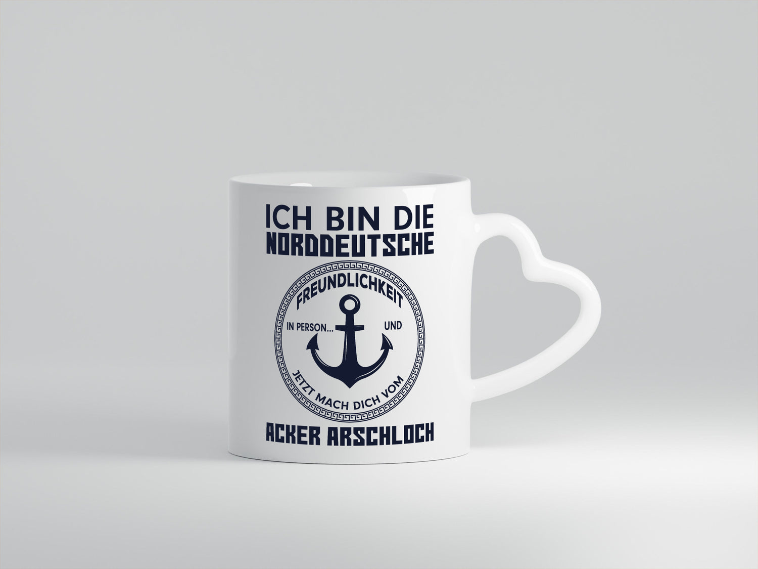 Norddeutsche Freundlichkeit | grober Humor Spruch Geschenkidee Tasse
